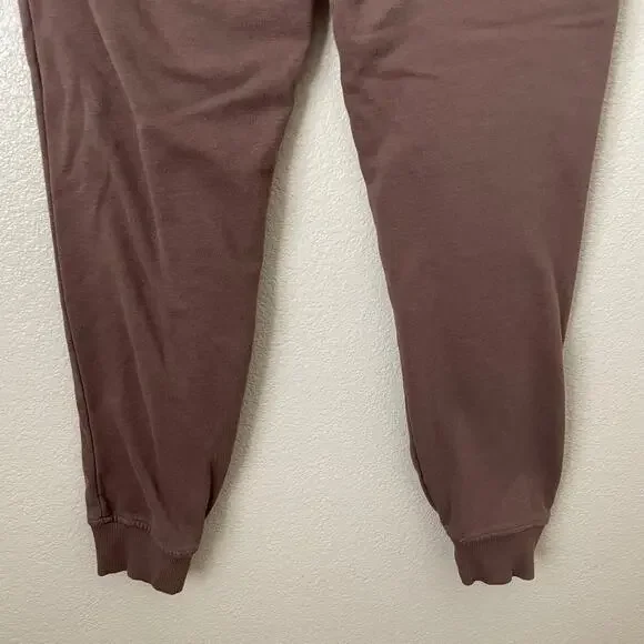 Gymshark Sweatpants Mens Small Brown Crest Joggers Training Workout Athletic Gym - Picture 7 of 12